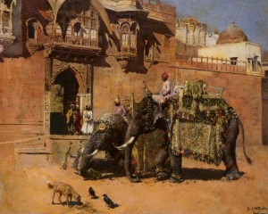 Lord Edwin Weeks - Elephants at the Palace of Jodhpore