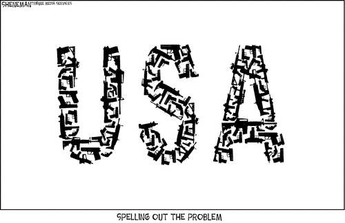 spelling out the problem guns