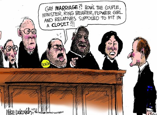 gay marriage in a closet luckovich