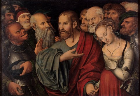 Cranach_the_Younger,_Lucas_-_Christ_and_the_adulteress