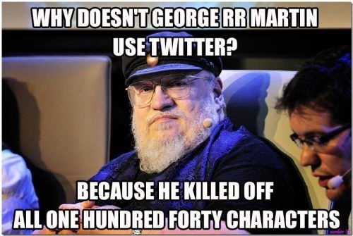 george rr martin v twitter