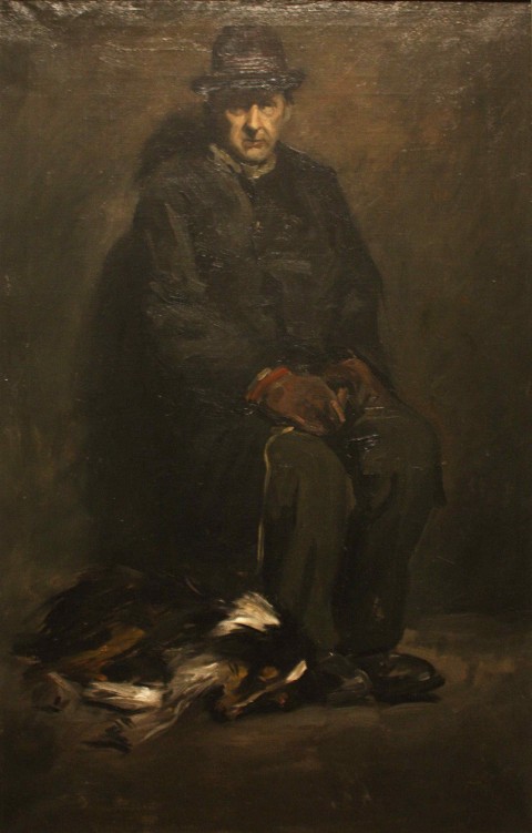 George_Wesley_Bellows_-_Man_and_Dog_(1905)