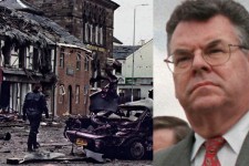 a_police_investigator_walks_past_the_wreckage_of_a_1993_ira_bombing_that_injured_14_civilians_and_five_policemen_right_rep_peter_king_on_capitol_hill_sept_14_1999