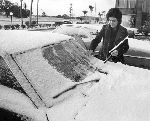 Snow in Tampa 1977