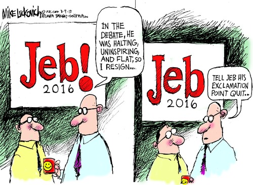 jeb exclamation point quits luckovich