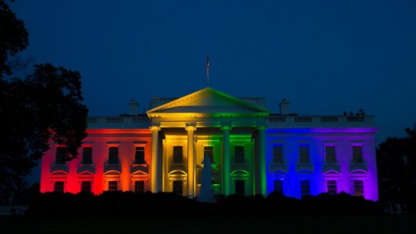 rainbow white house