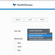 Health Sherpa search tools