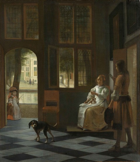 Het_aanreiken_van_een_brief_in_een_voorhuis_Rijksmuseum_SK-C-147