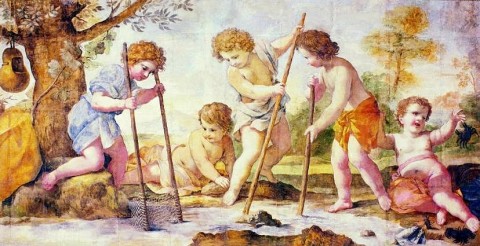 Giovanni_Francesco_Romanelli_-_Meninos_Pescando