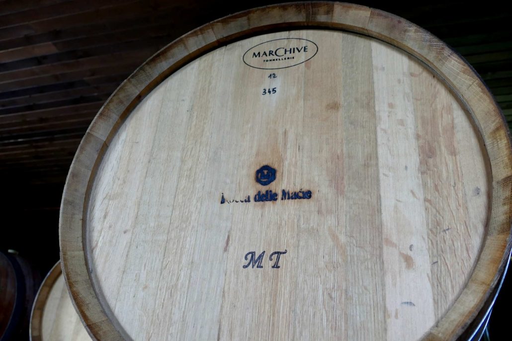1000174 Brands on French oak barrels