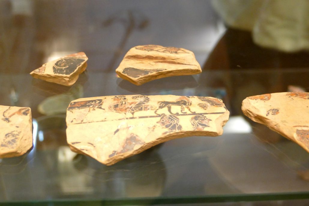 1000296 Etruscan potsherds in Castellina in Chianti museum