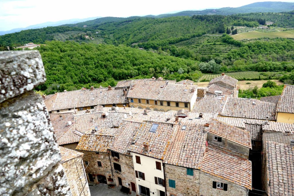 1000376 Rooftops of Castellina from roof of Fortress