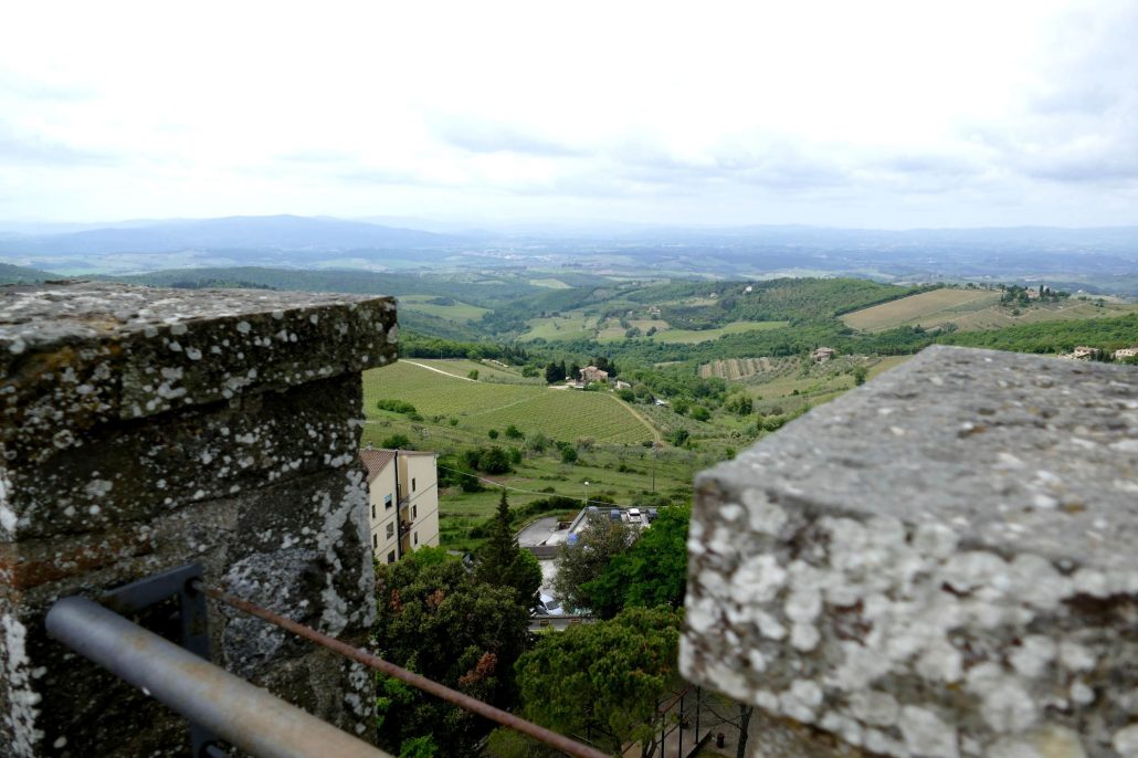 1000380 Tuscan countryside from roof of Fortress