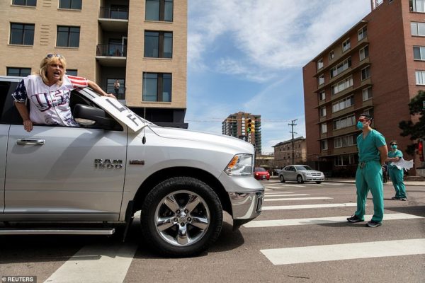 Nurse stands down RAM truck protesters