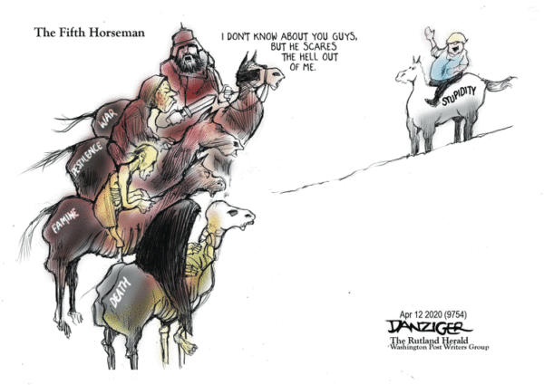 Fifth Horseman - Trump Stupidity / Jeff Danziger