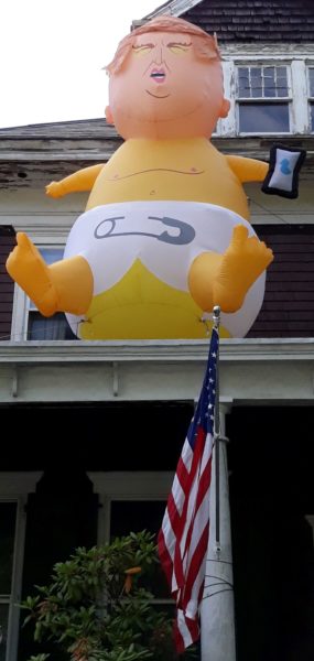 Baby Trump inflatable