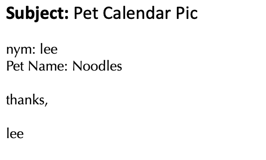 2021 Pet Calendar Deadlines are Coming Up! 1
