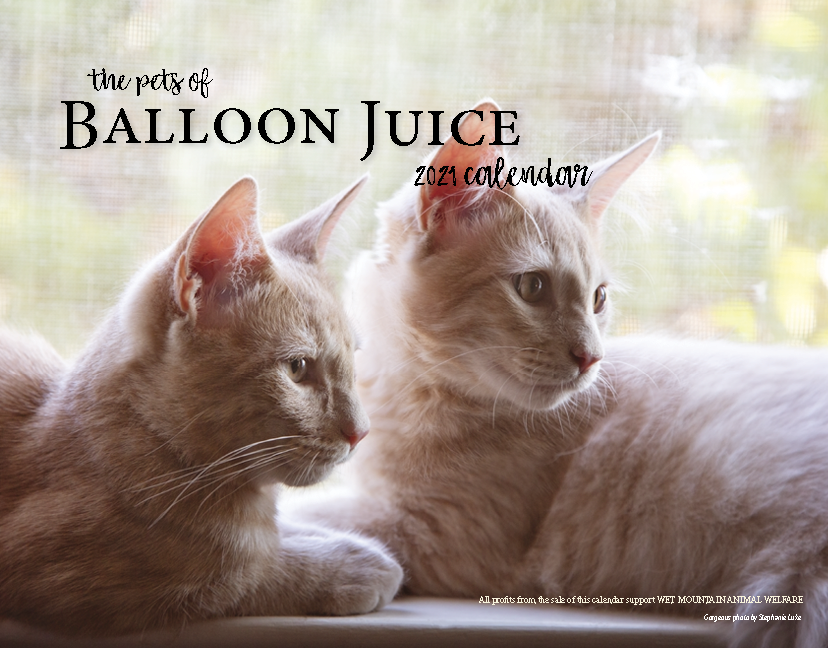 2021 Pets of Balloon Juice: Calendar B