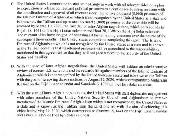 In Case Anyone Was Wondering Why the Taliban Actually Were Able To Retake Afghanistan So Easily, It Is Because the Trump Administration Agreed the US Would Unconditionally Surrender To Them 2