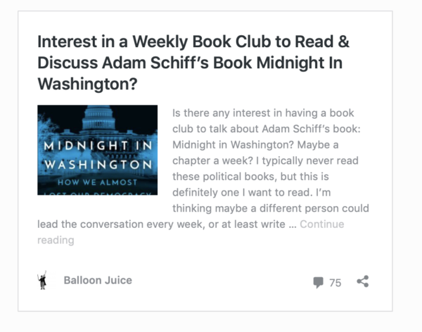 Book Club – Adam Schiff's <i>Midnight in Washington</i>