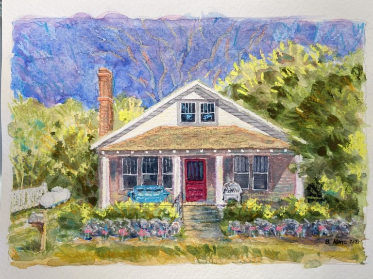 On The Road - Betsy - Watercolor landscapes and house portraits 4