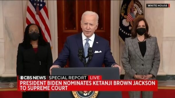 President Biden Speaks: Judge Ketanji Brown Jackson Nomination to the U.S. Supreme Court (LIVE at 2pm)