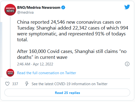 COVID-19 Coronavirus Updates: Monday / Tuesday, April 11-12 5