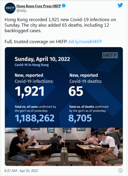 COVID-19 Coronavirus Updates: Saturday / Sunday, April 9-10 6