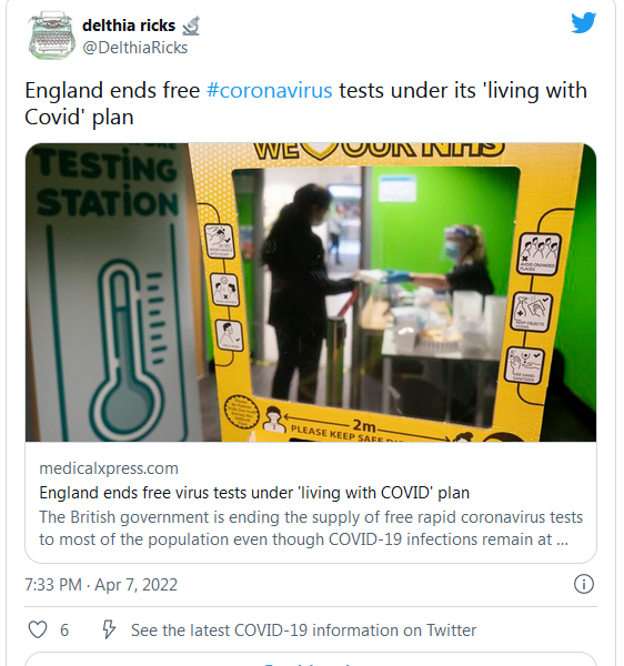 COVID-19 Coronavirus Updates: Thursday / Friday, April 7-8 4