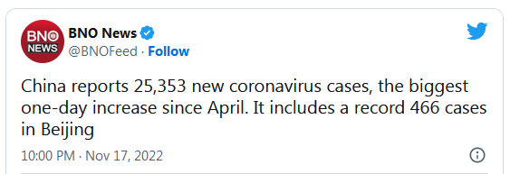 COVID-19 Coronavirus Updates: Thursday / Friday, Nov. 17-18 1