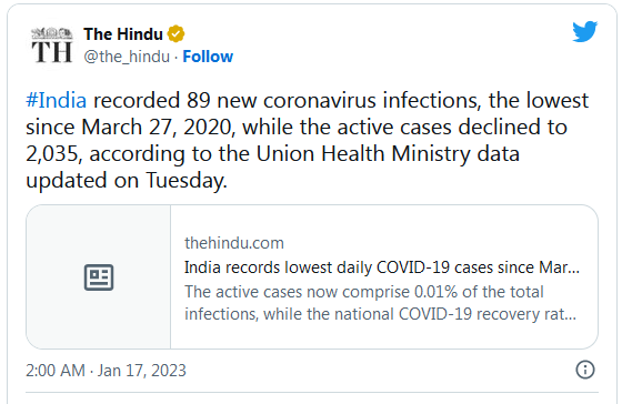 COVID-19 Coronavirus Updates: Monday / Tuesday, Jan. 16 / 17 11