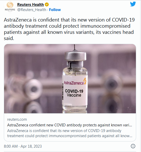 COVID-19 Coronavirus Updates: April 19, 2023 2