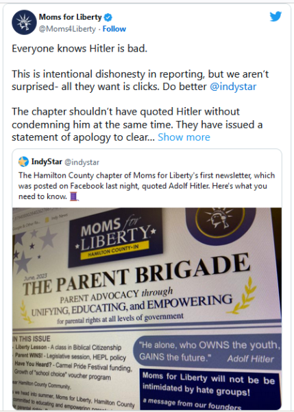 Excellent Read: Moms for 'Liberty', And Also...