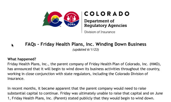Press release for Friday Health Plan to wind down by end of the year 2023