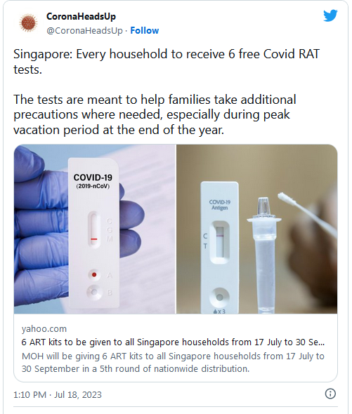 COVID-19 Coronavirus Updates: July 19, 2023 3