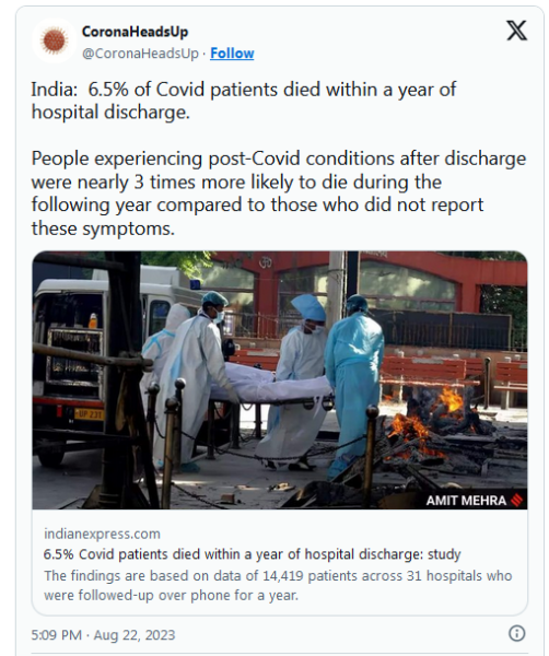 COVID-19 Coronavirus Updates: August 23, 2023 5
