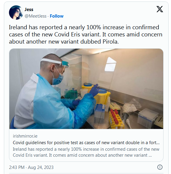 COVID-19 Coronavirus Updates: August 30, 2023 10