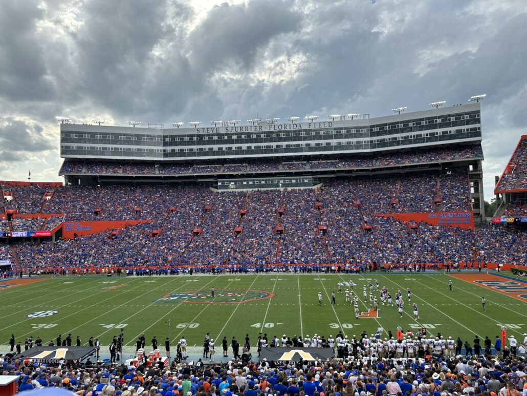 Florida Field during a football game