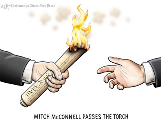 On McConnell Sidling Towards the Exits - STOCKPILE 1