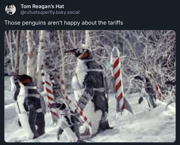 Overnight USA Open Thread: That'll Show Those Freeloading Penguins