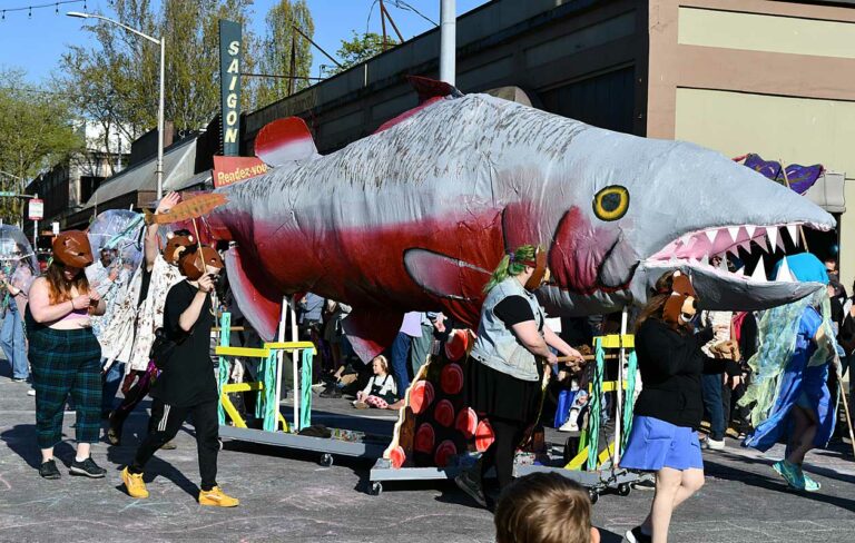 On The Road - Mike in Oly - Procession of the Species, Olympia, WA 3/3 5