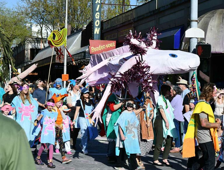 On The Road - Mike in Oly - Procession of the Species, Olympia, WA 3/3