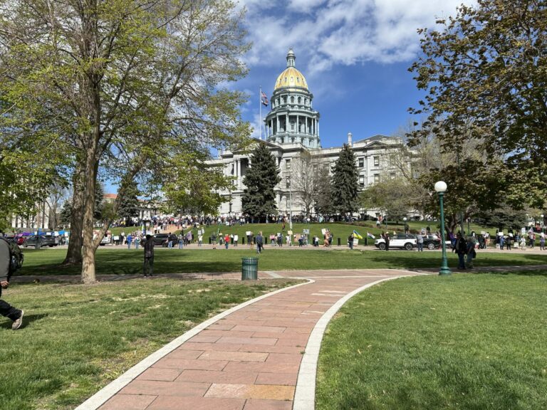 Steve the ultimate lurker - May Day CO State Capitol