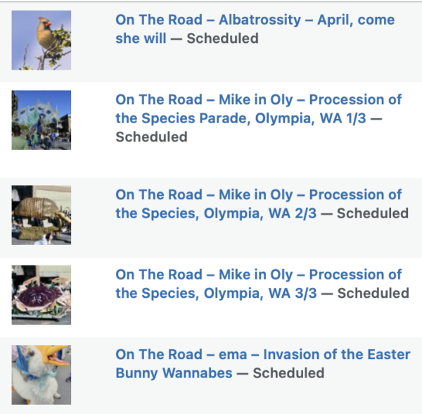 On The Road - Albatrossity - April, come she will 10