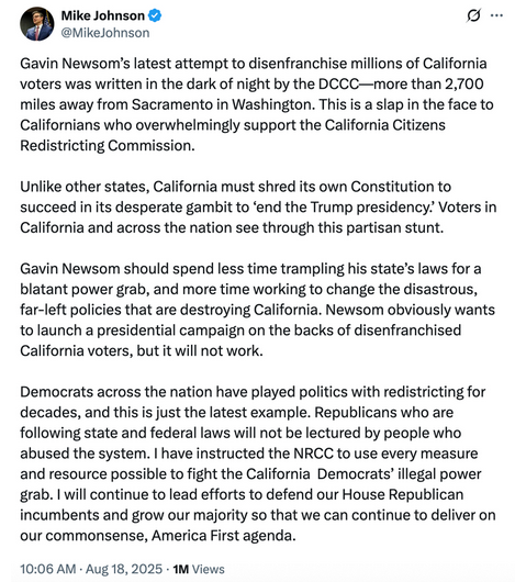 Pastor Mike Johnson, King of White-Bread Chutzpah