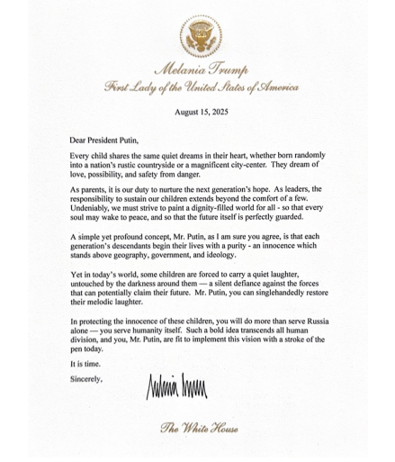The Third Lady's "Peace Letter"
